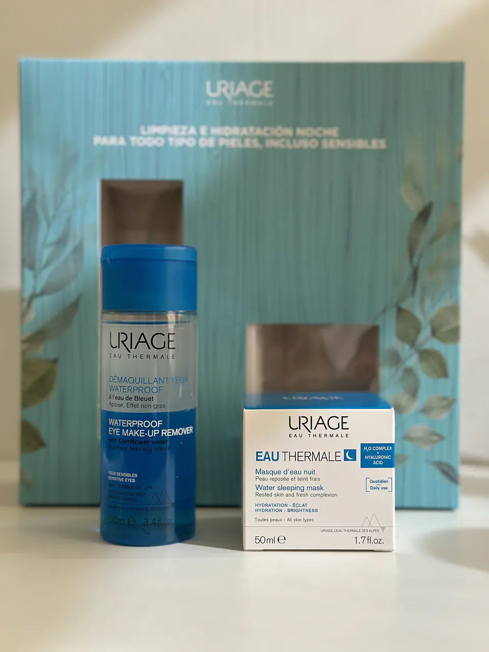 Set Máscara de Noche más desmaquillante Ojos bifásico Uriage 1