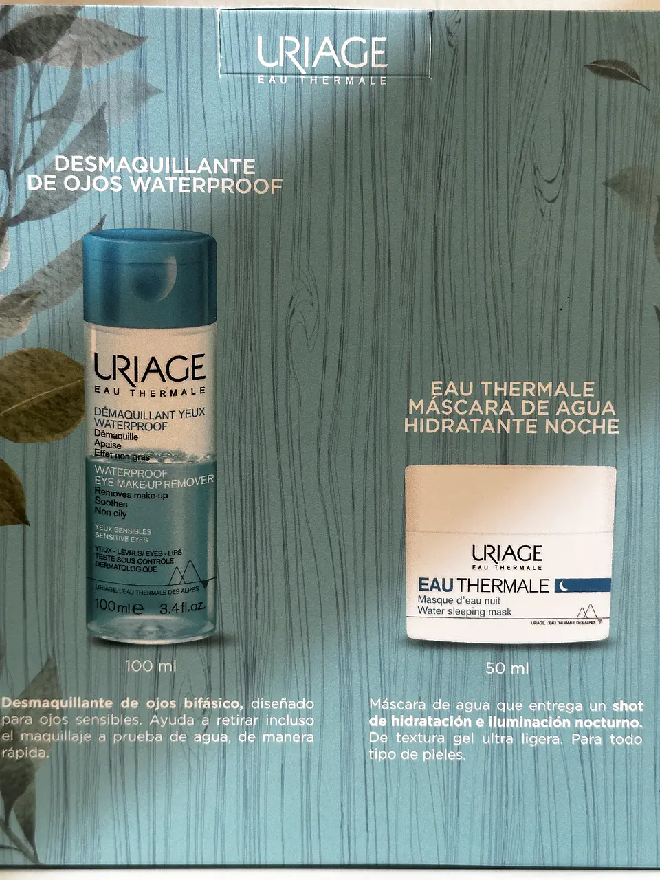 Set Máscara de Noche más desmaquillante Ojos bifásico Uriage 2