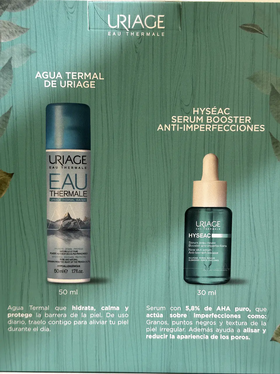 Set Hyseac Serum Booster + Agua Thermal Uriage ¿Tu piel presenta imperfecciones, poros dilatados o líneas de expresión? 2