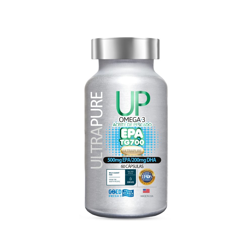 Omega Up TG EPA 700 – Omega 3 en Forma Triglicérido Alta Concentración EPA 500 mg + DHA 200 mg