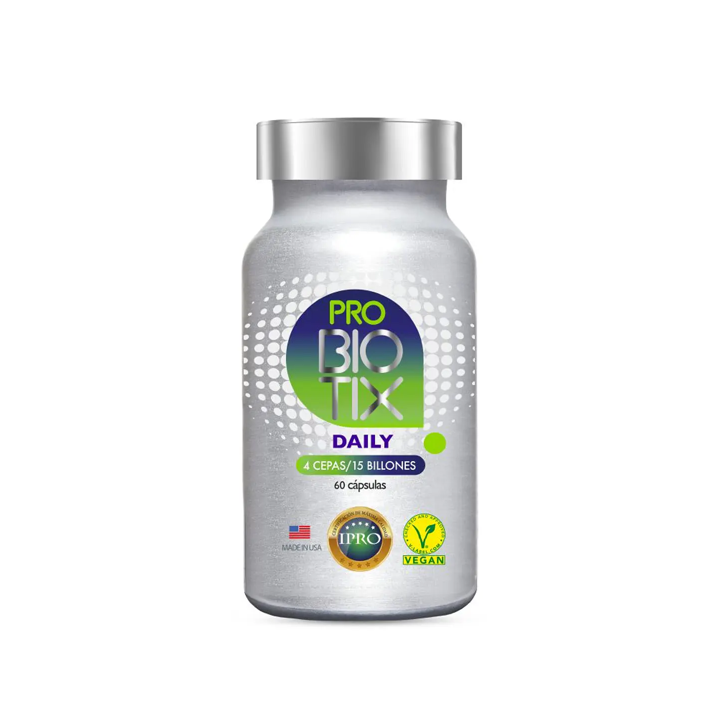 Probiotix Daily – Probiótico de Uso Diario 15 Billones UFC con 4 Cepas en Cápsulas 1