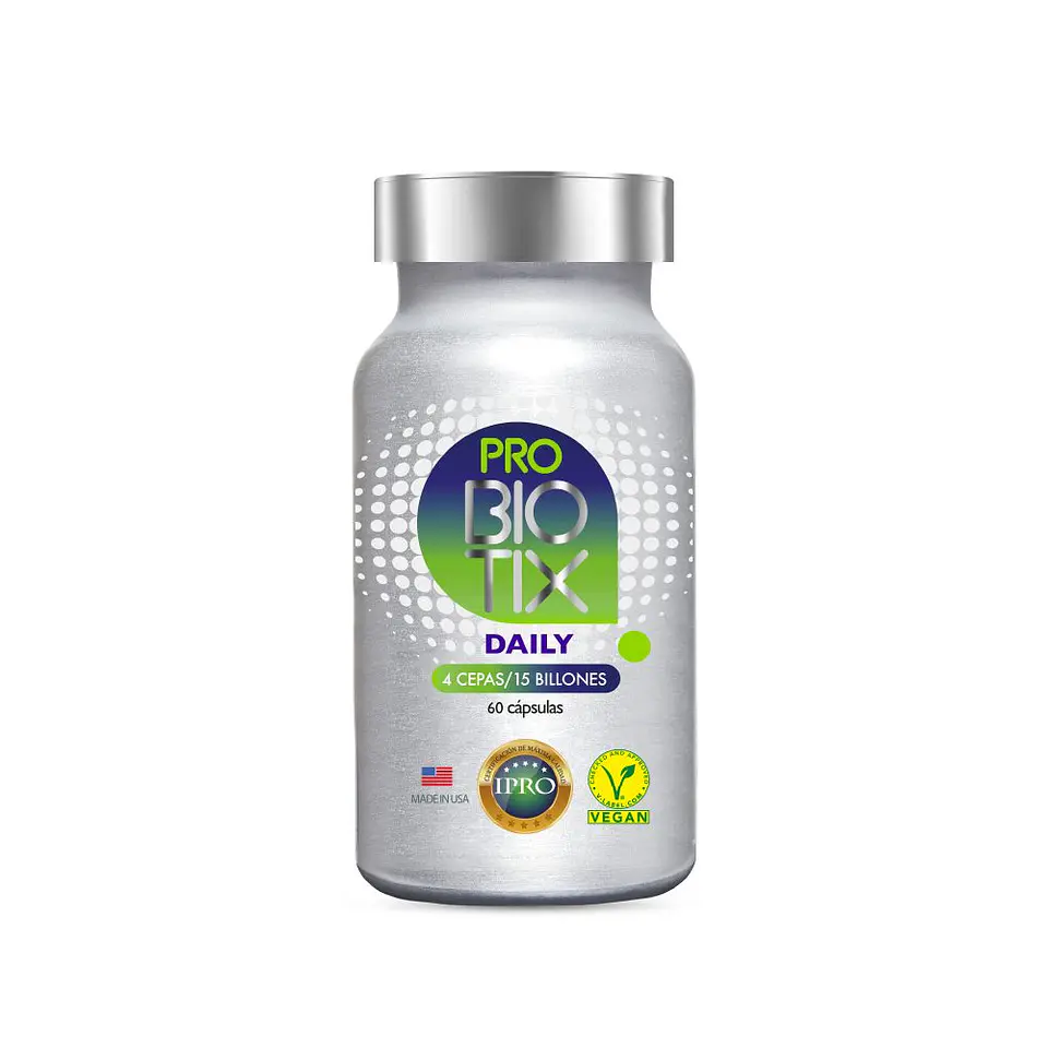 Probiotix Daily – Probiótico de Uso Diario 15 Billones UFC con 4 Cepas en Cápsulas 1