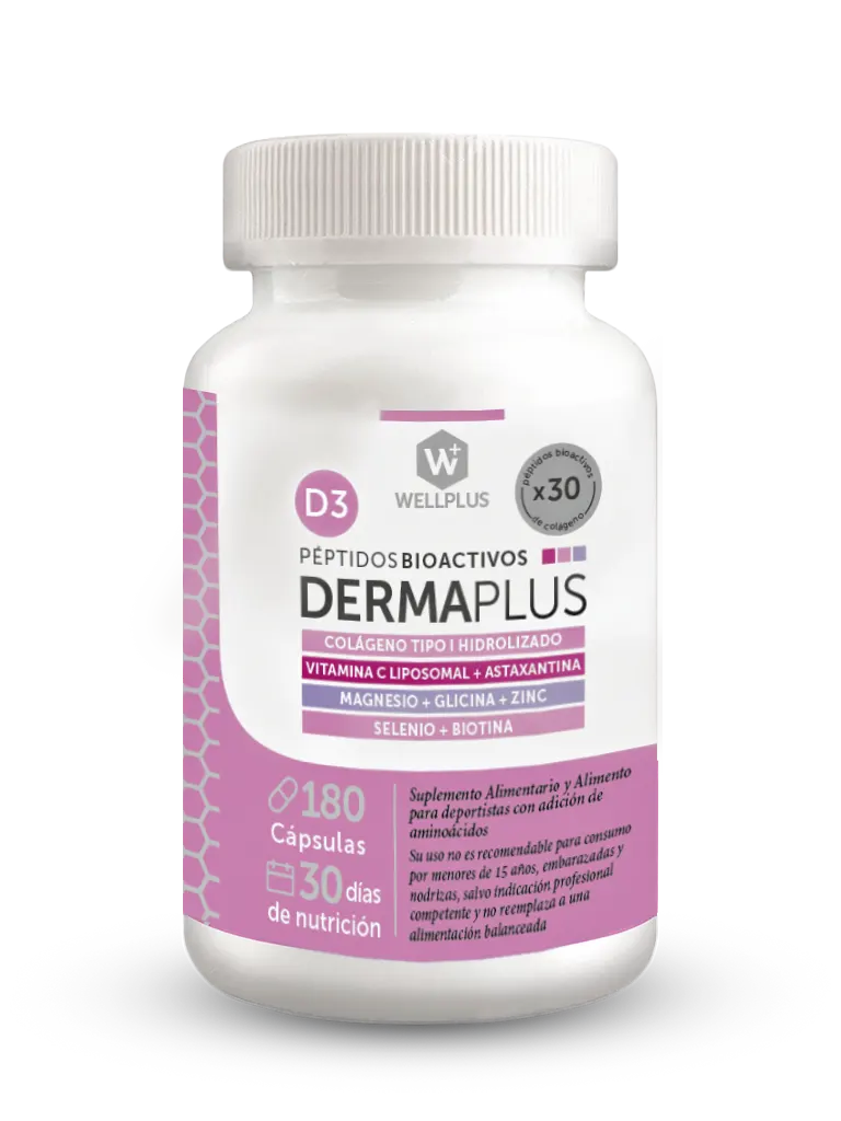 Péptidos bioactivos de colágeno con vitamina C liposomal