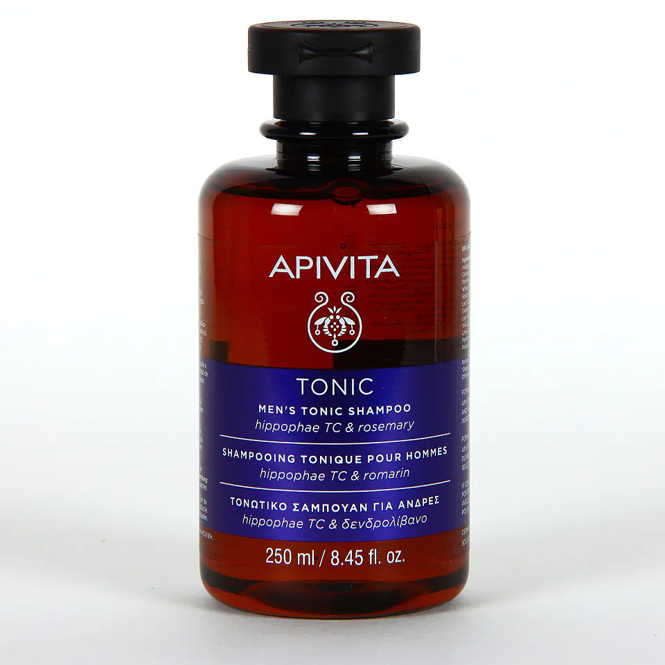 Shampoo para la Caída del Cabello Hombres Apivita ¿Preocupado por la caída del cabello y buscas una solución natural y efectiva? 1