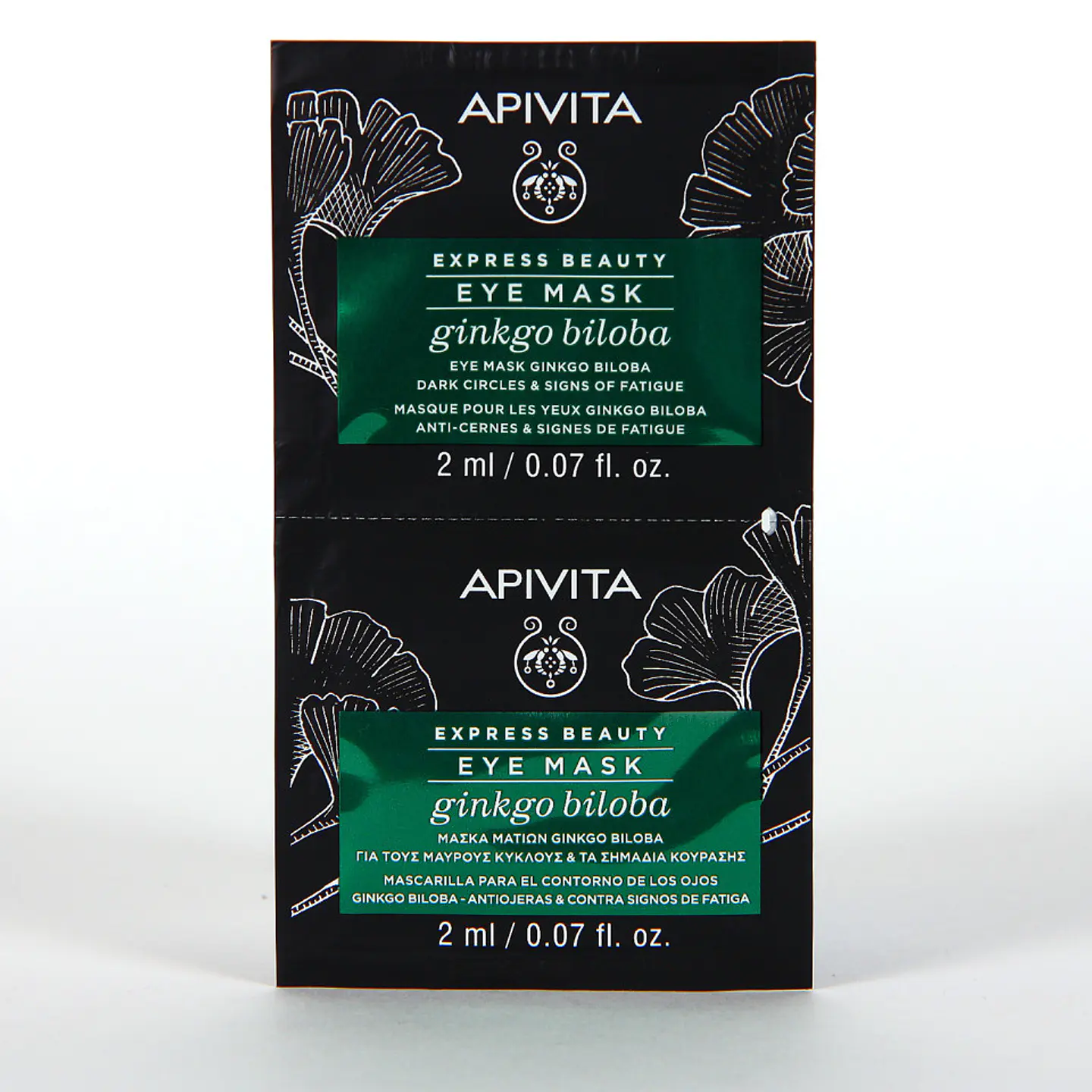 MASCARILLA DE CONTORNO DE OJOS GINKGO BILOBA 2 SACHETS APIVITA 1