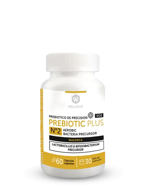 Prebiotic Plus N°2 Wellplus XOS 60 cápsulas – Xilooligosacáridos para nutrición de la microbiota | Boutique de Piel