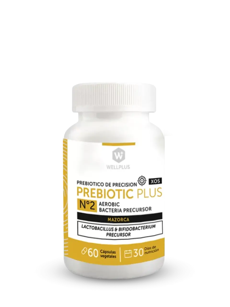 Prebiotic Plus N°2 Wellplus XOS 60 cápsulas – Xilooligosacáridos para nutrición de la microbiota | Boutique de Piel 1