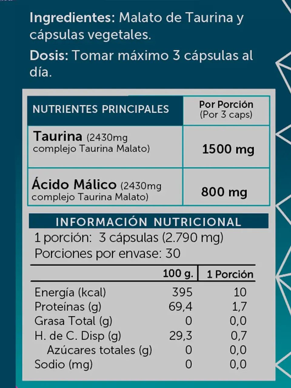 Maltor Taurina Malato Pure 2