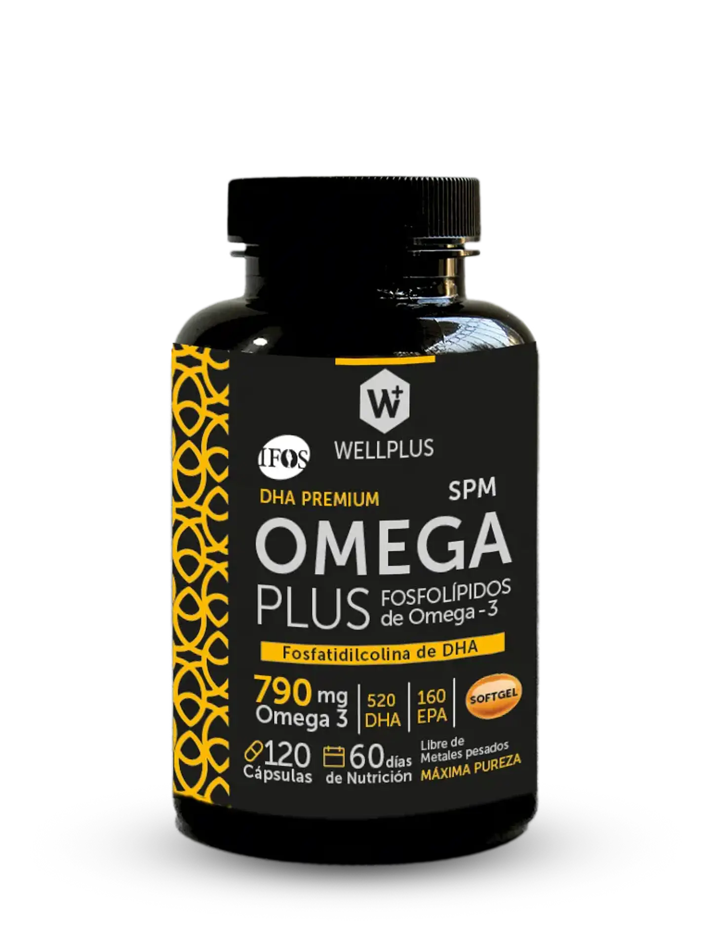 Omega Plus 790 120 caps. Wellplus – Omega-3 con Fosfolípidos y DHA de Alta Biodisponibilidad | Boutique de Piel 1