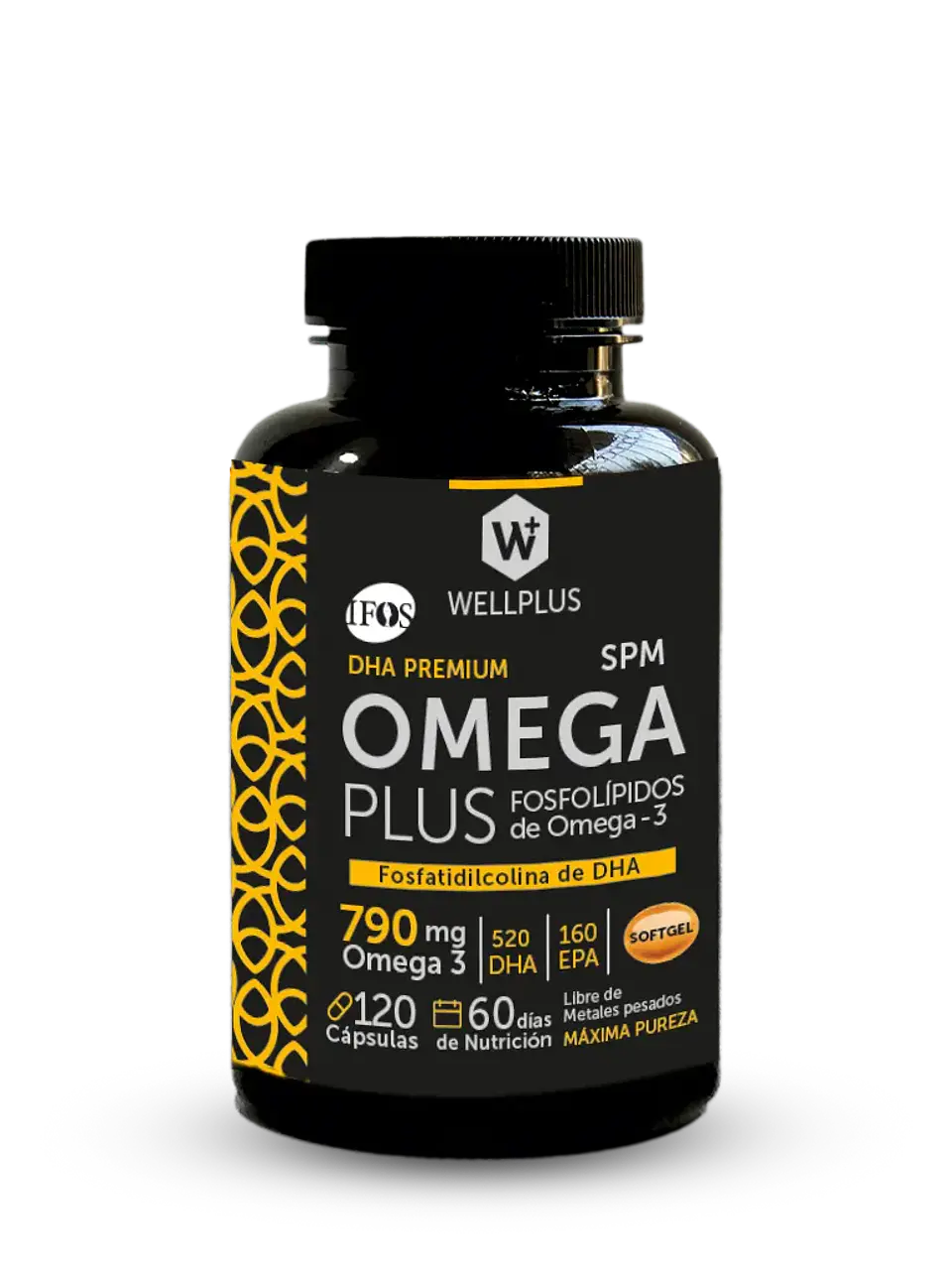 Omega Plus 790 120 caps. Wellplus – Omega-3 con Fosfolípidos y DHA de Alta Biodisponibilidad | Boutique de Piel 1