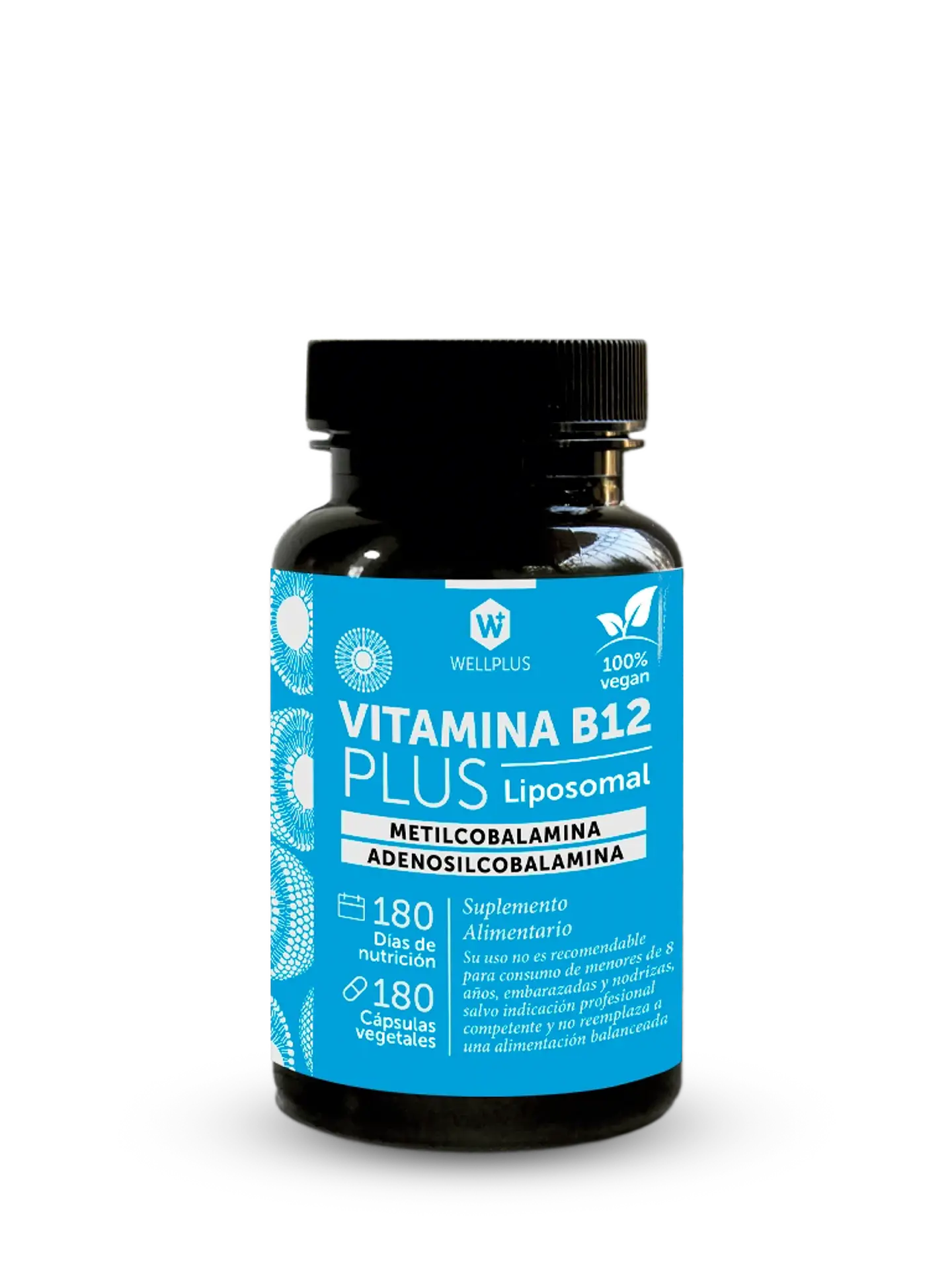 Vitamina B12 Plus Liposomal 180 Cáp 1