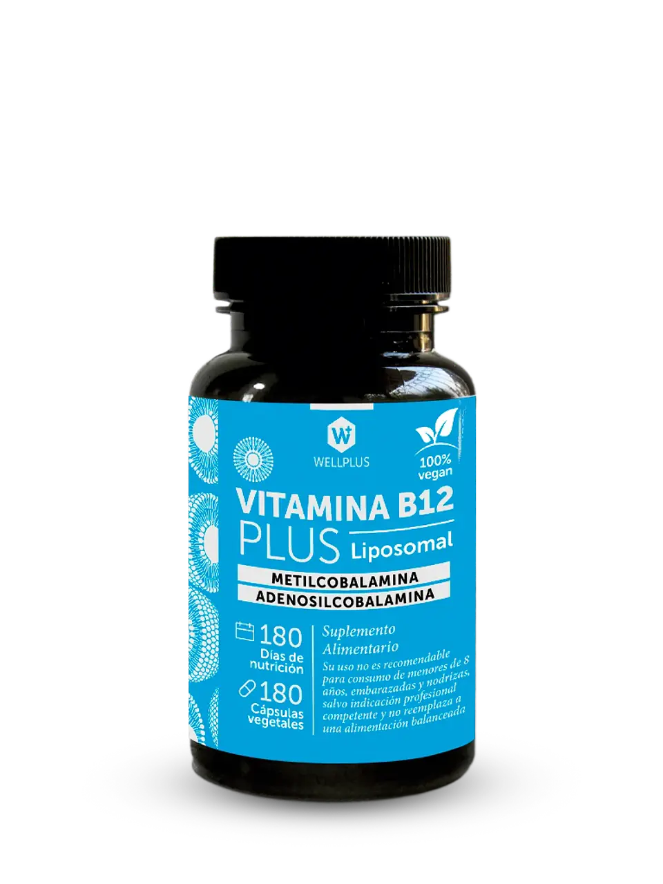 Vitamina B12 Plus Liposomal 180 Cáp 1