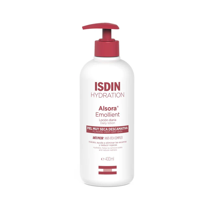 ALSORA EMOLIENTE LOCION 400 ML ¿Tu piel está extremadamente seca, con escamas o enrojecida?