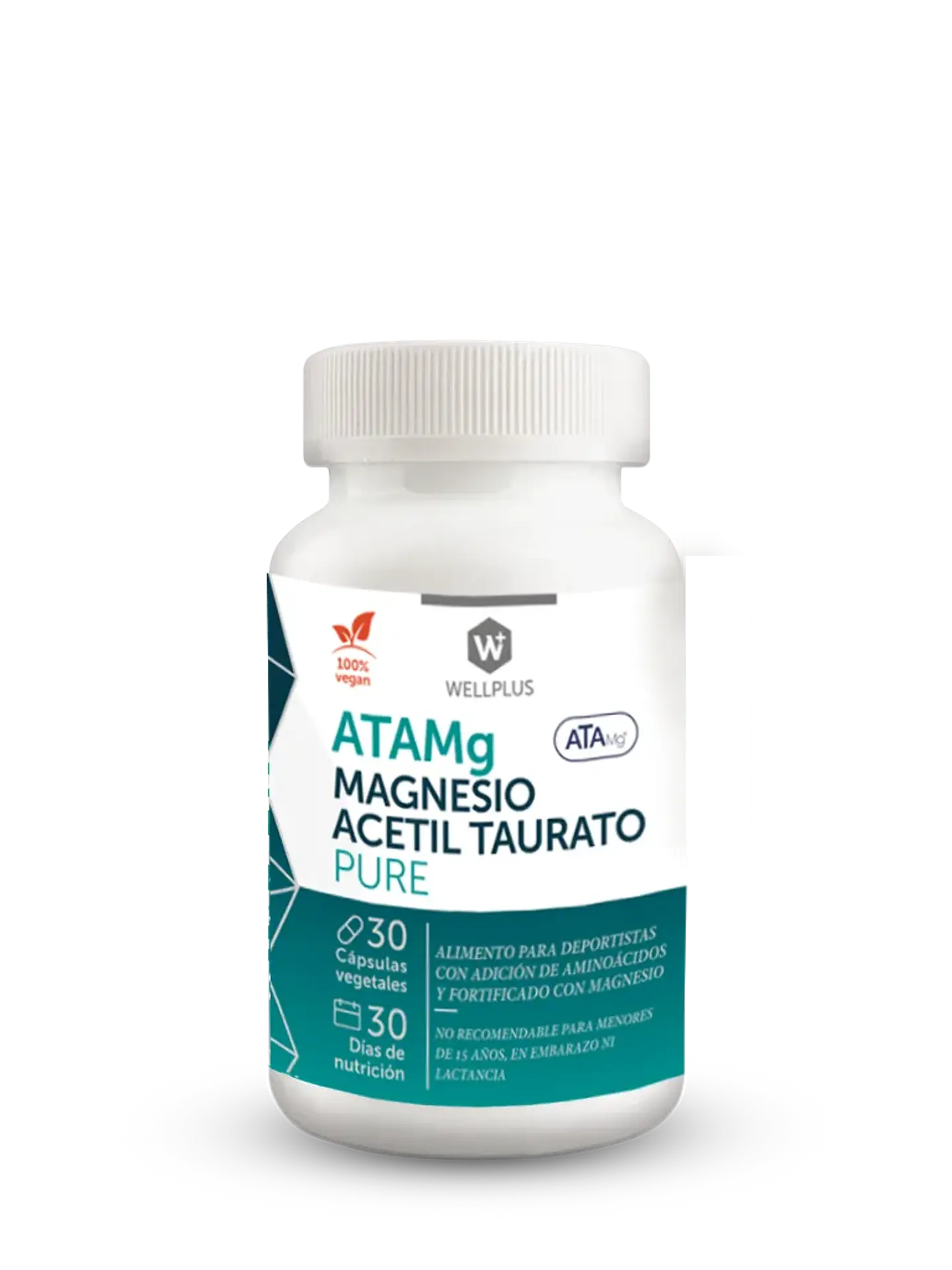 ATAMg Magnesio Acetil Taurato Pure Wellplus – Magnesio para Cerebro, Calma y Enfoque 30 cápsulas Boutique de Piel 1