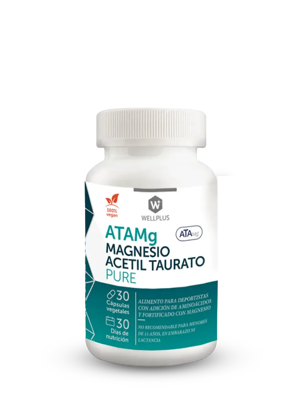 ATAMg Magnesio Acetil Taurato Pure Wellplus – Magnesio para Cerebro, Calma y Enfoque 30 cápsulas Boutique de Piel 1