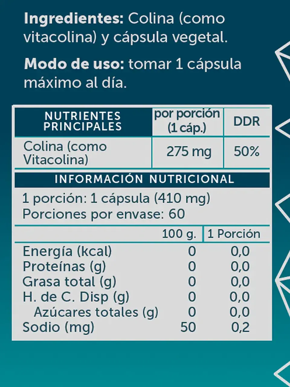 ColinaPure 60 Cápsulas 2
