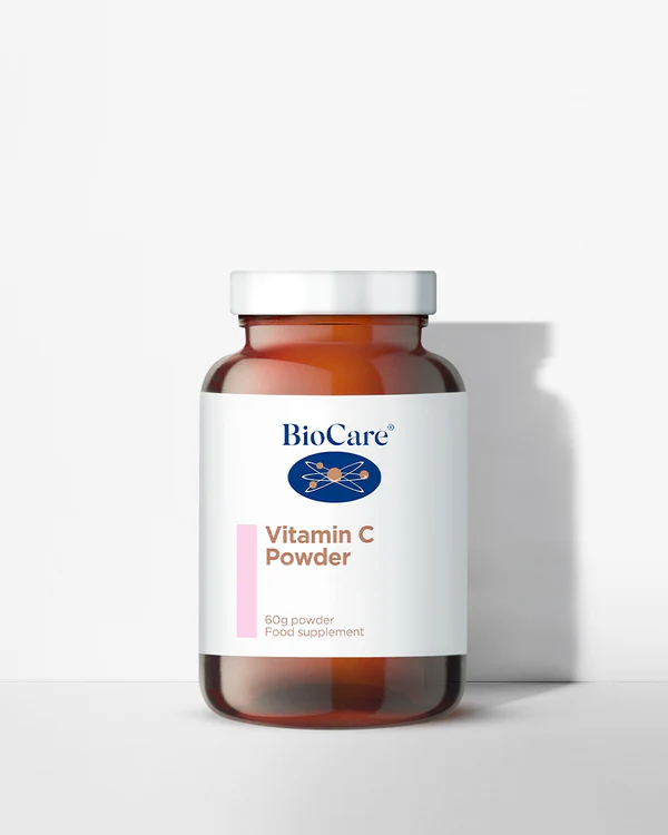Vitamina C Polvo Biocare – Vitamina C Bufferizada con Magnesio en Polvo Alta Absorción 60 g