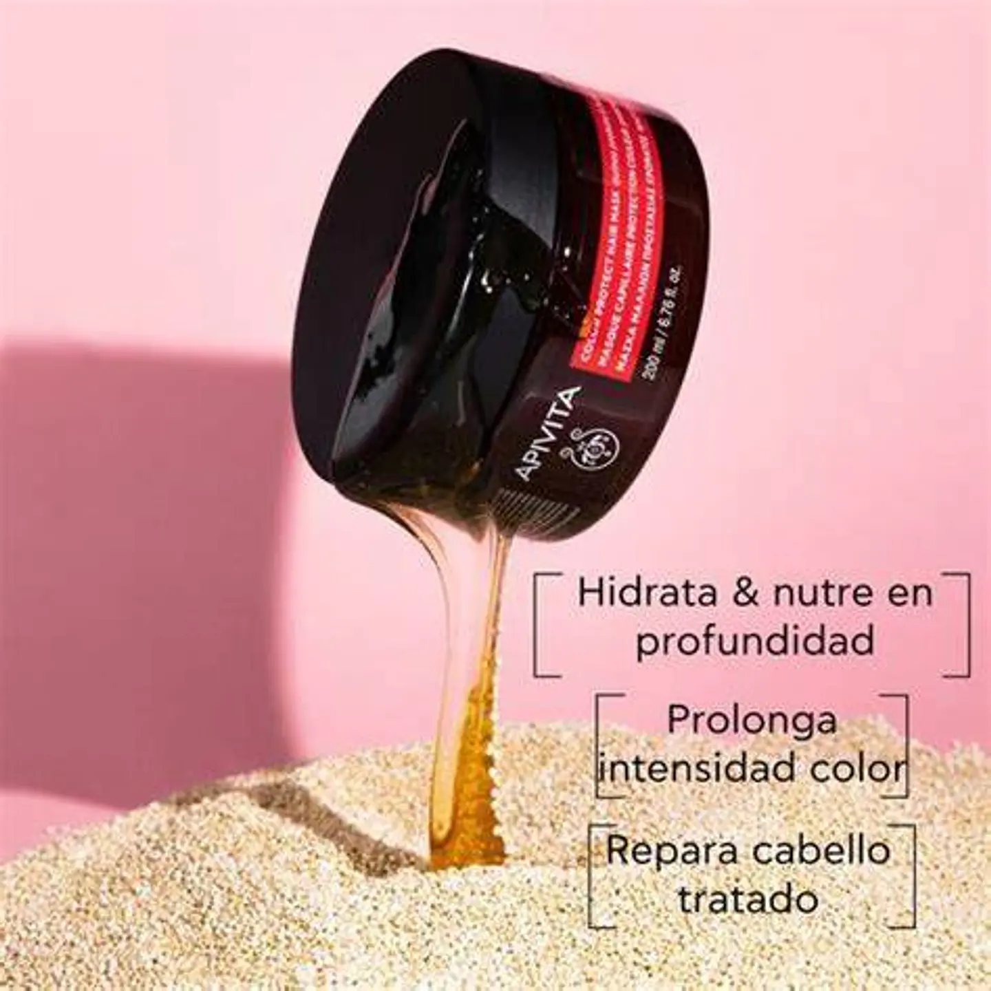 Mascarilla capilar Apivita 200 ml ¿Tu cabello teñido pierde brillo y vitalidad rápidamente? 3