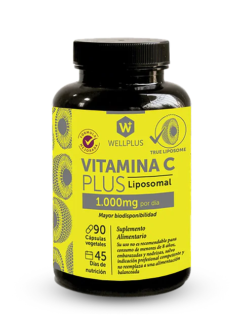 Vitamina C Liposomal Wellplus 500 mg – 90 cápsulas | Boutique de Piel