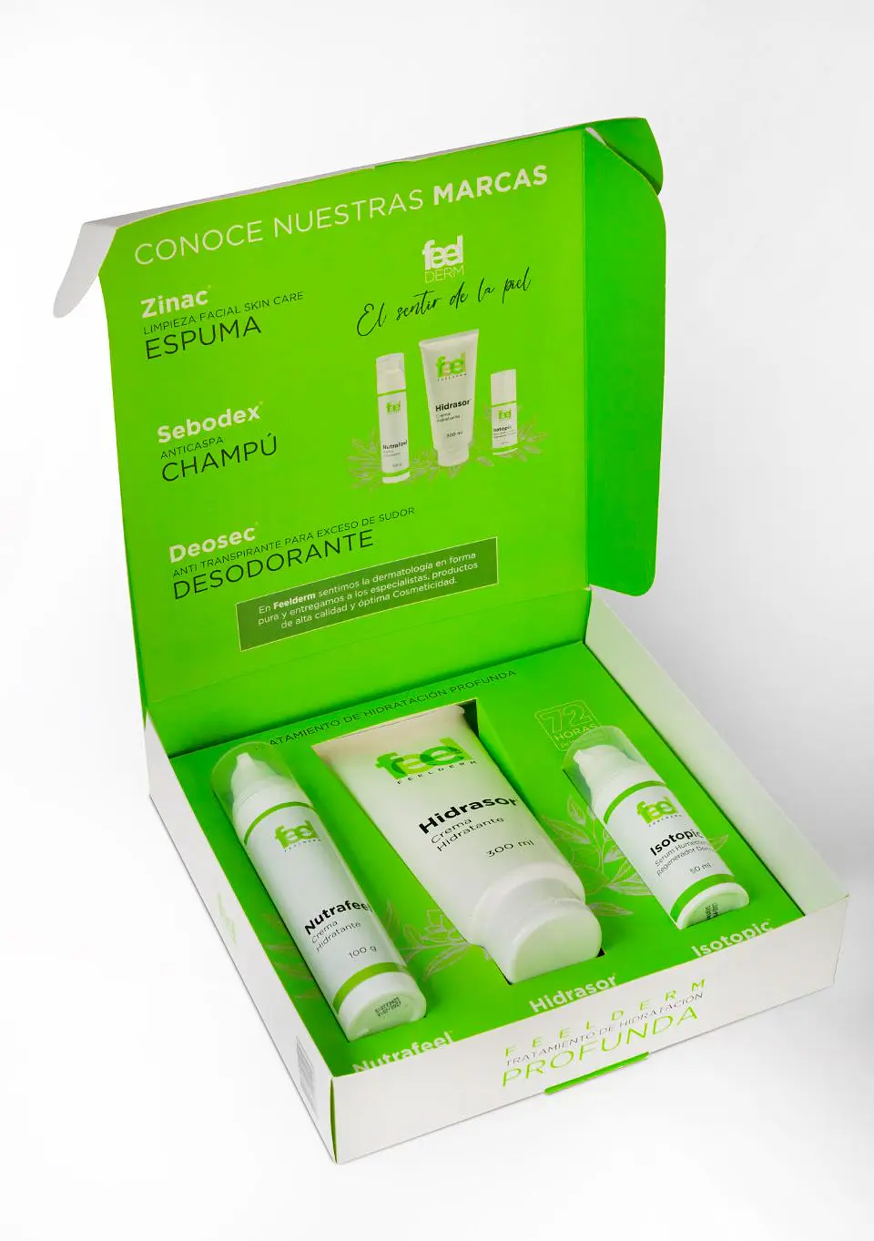 SET HIDRATACIÓN PROFUNDA Hidrasor, Isotopic, Nutrafeel 2