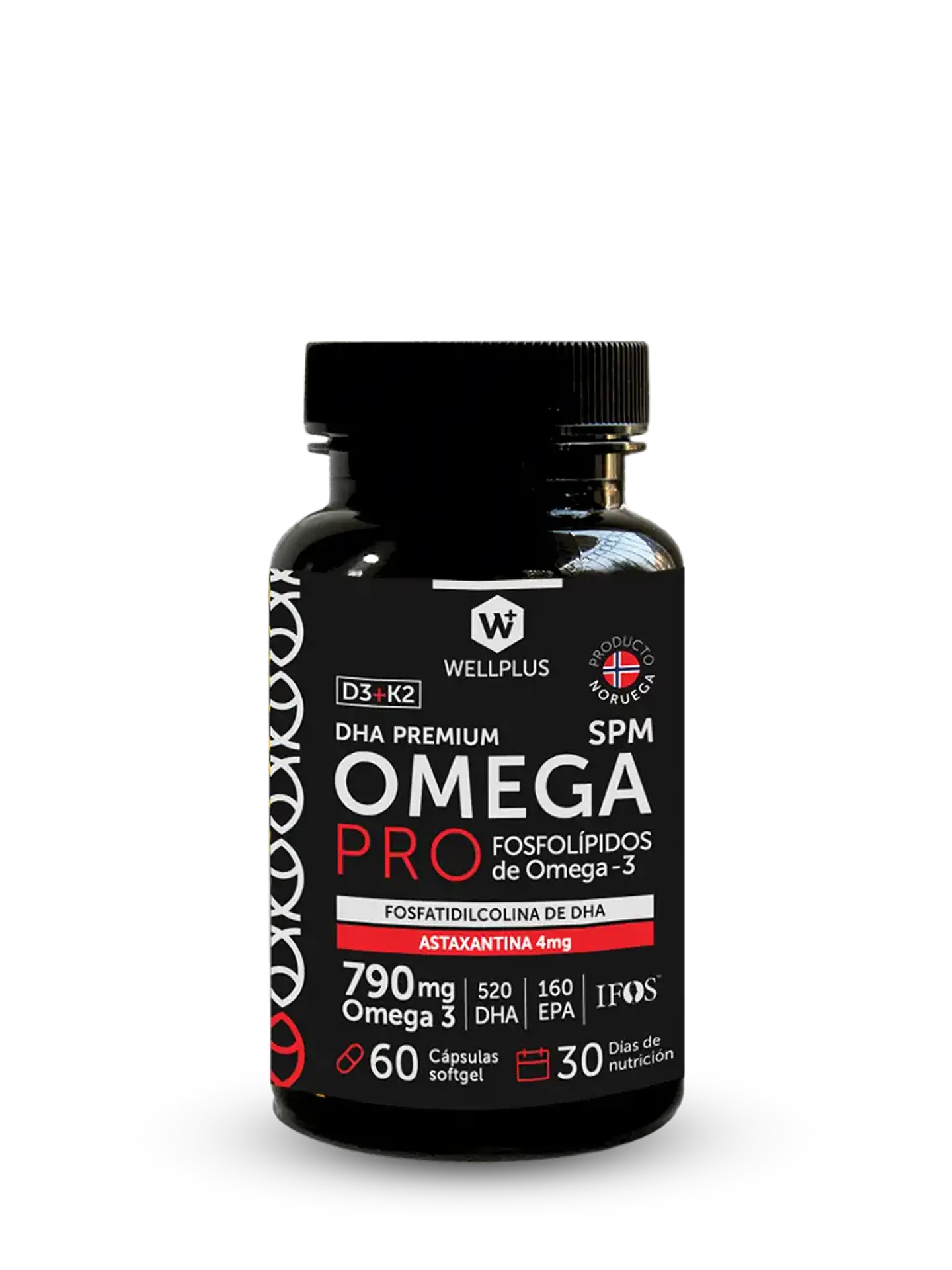 Omega Pro Wellplus 60 cápsulas – Omega-3 con DHA, Fosfolípidos, Astaxantina, Vitamina D3 y K2 | Boutique de Piel 1