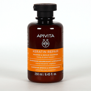 Shampoo Keratin Repair Apivita ¿Tu cabello está dañado, quebradizo o sin fuerza — pidiendo nutrición y reparación profunda?