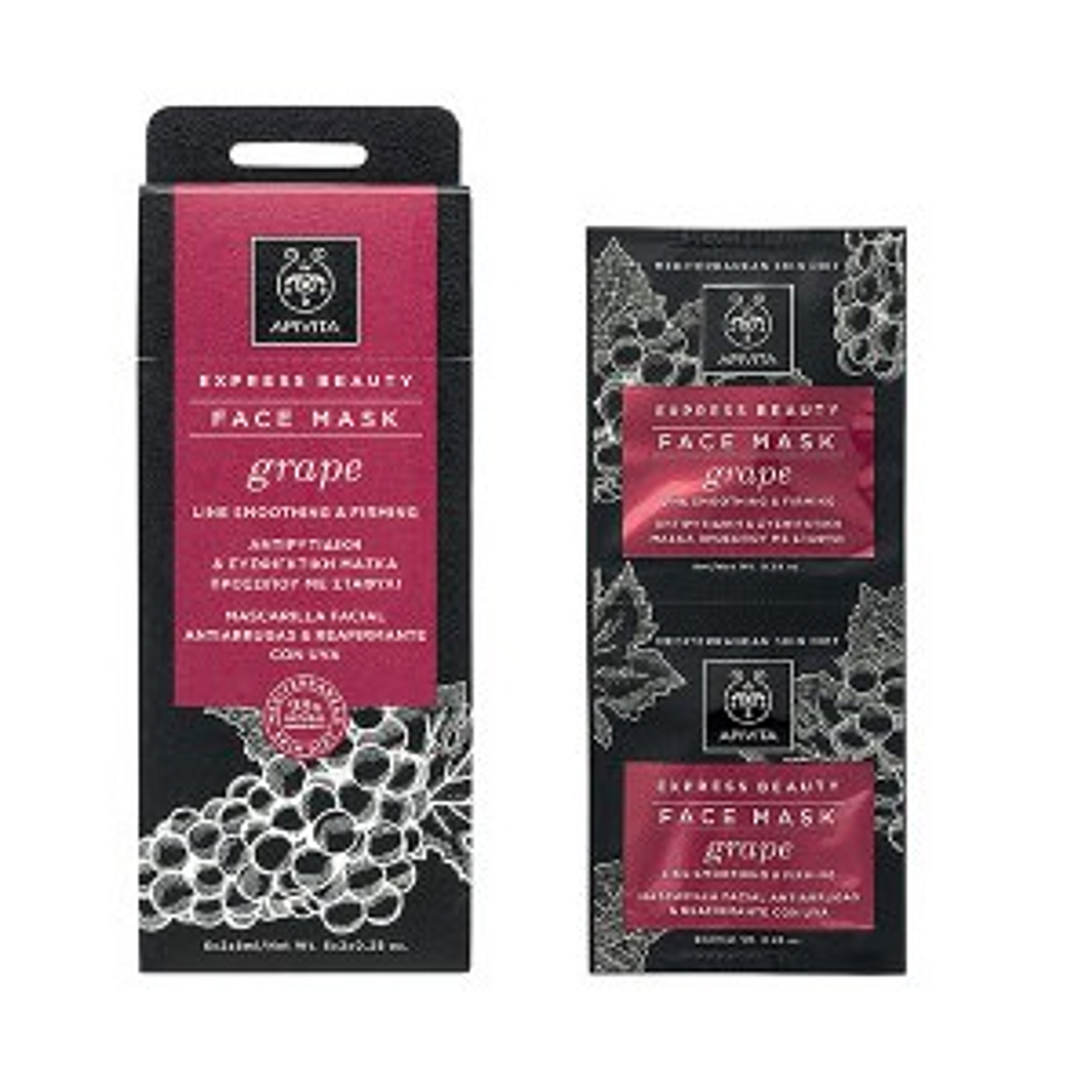 MASCARILLA ANTIEDAD UVA APIVITA ¿Tu piel muestra signos de envejecimiento — líneas, pérdida de firmeza o falta de luminosidad? 1