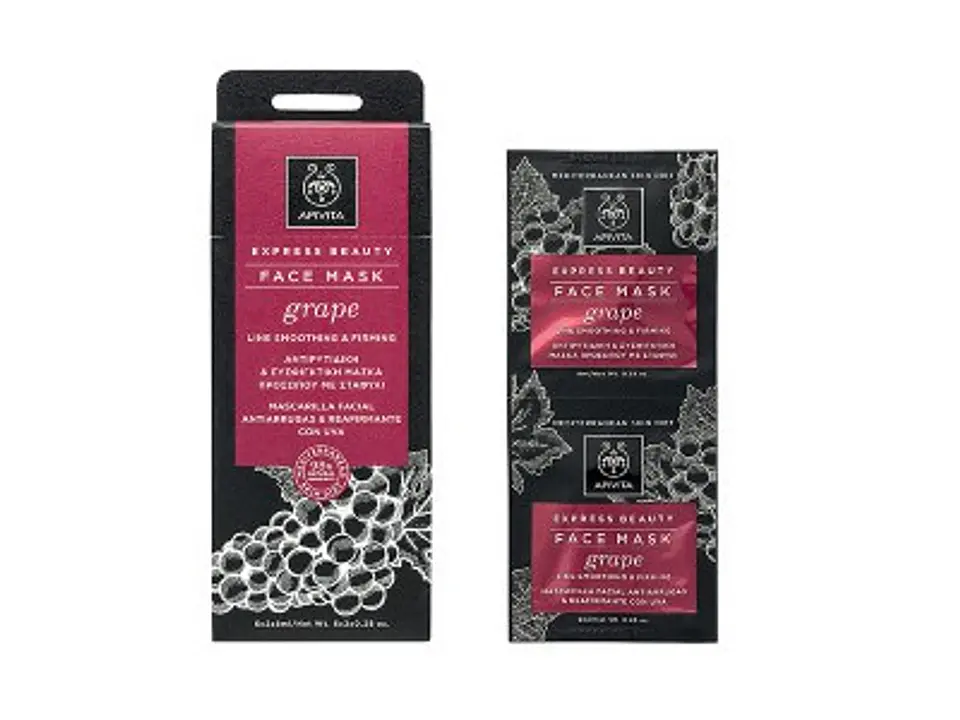 MASCARILLA ANTIEDAD UVA APIVITA ¿Tu piel muestra signos de envejecimiento — líneas, pérdida de firmeza o falta de luminosidad? 1