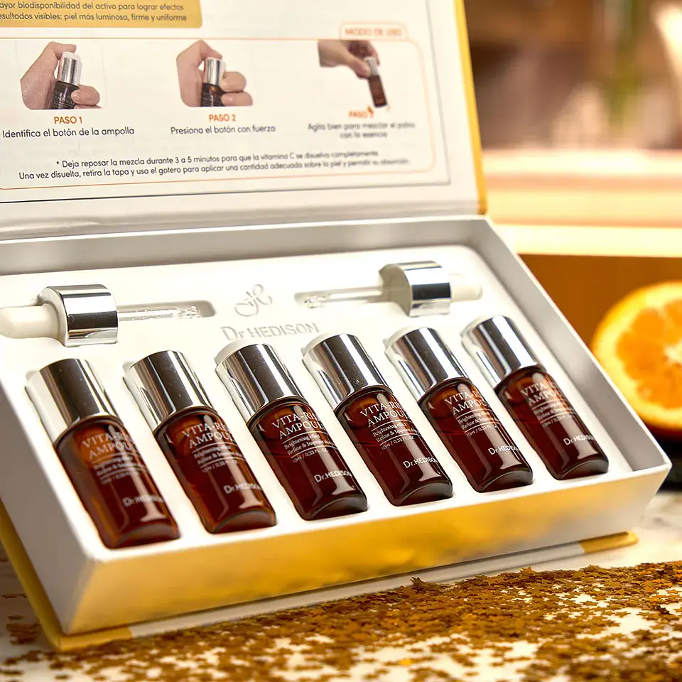 Vita Rise Ampoule Dr. Hedison 6 u x 10 ml Ampollas faciales antioxidante y despigmentante 1