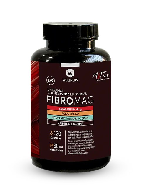 Fibromag Wellplus – Magnesio, Taurina, Coenzima Q10, Astaxantina y Vitamina D3 | Energía celular y bienestar muscular Boutique de Piel