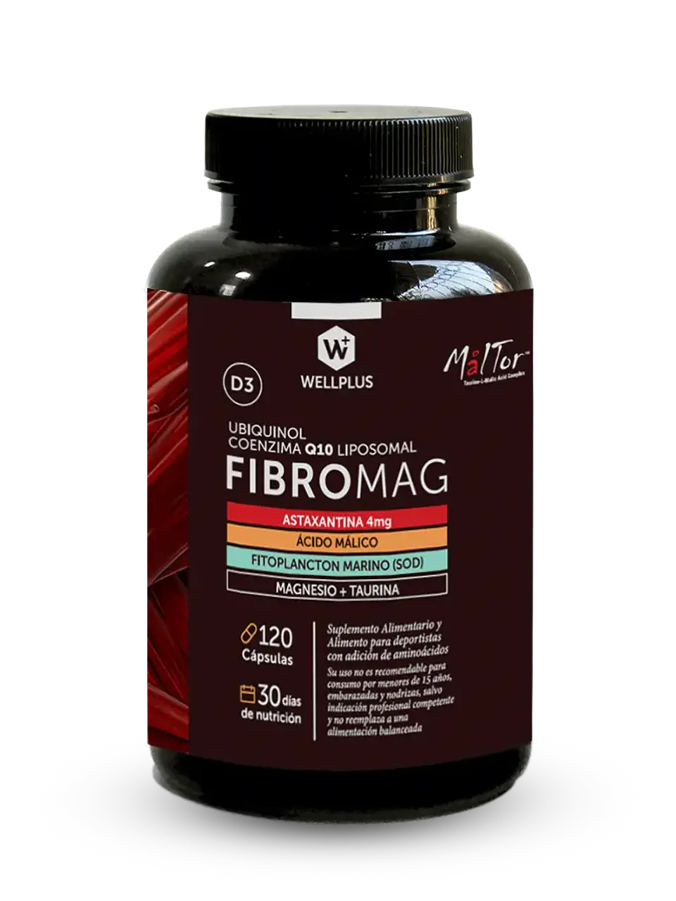 Fibromag Wellplus – Magnesio, Taurina, Coenzima Q10, Astaxantina y Vitamina D3 | Energía celular y bienestar muscular Boutique de Piel 1