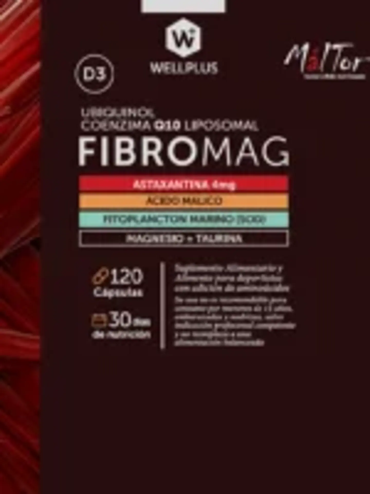 Fibromag Wellplus – Magnesio, Taurina, Coenzima Q10, Astaxantina y Vitamina D3 | Energía celular y bienestar muscular Boutique de Piel 3