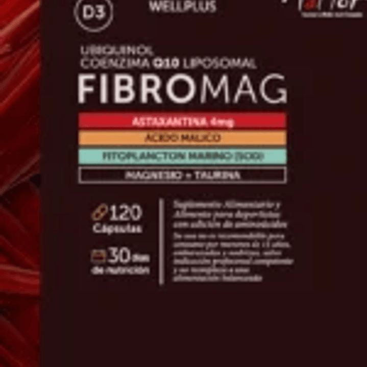 Fibromag Wellplus – Magnesio, Taurina, Coenzima Q10, Astaxantina y Vitamina D3 | Energía celular y bienestar muscular 3