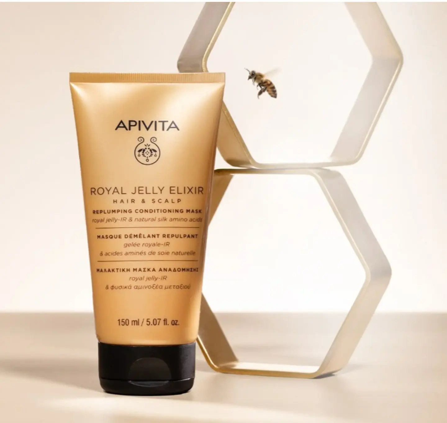 Mascarilla Voluminizadora Acondicionadora Apivita Royal Jelly – Volumen y Densidad desde la Raíz 150 ml 1