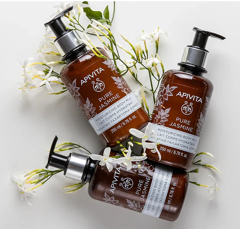 Leche Corporal Hidratante Apivita pure Jazmin – Hidratación Intensiva con Ingredientes Naturales 200 ml