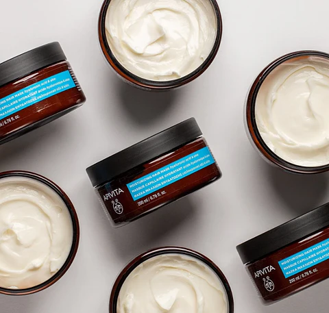 Mascarilla Capilar Hidratante Apivita – Hidratación Profunda con Ácido Hialurónico y Aloe 200 ml