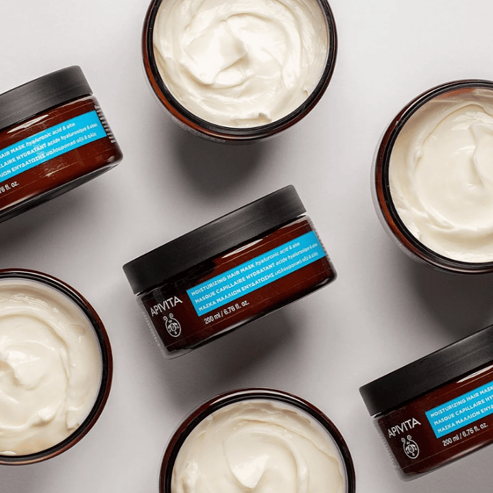 Mascarilla Capilar Hidratante Apivita – Hidratación Profunda con Ácido Hialurónico y Aloe 200 ml 1