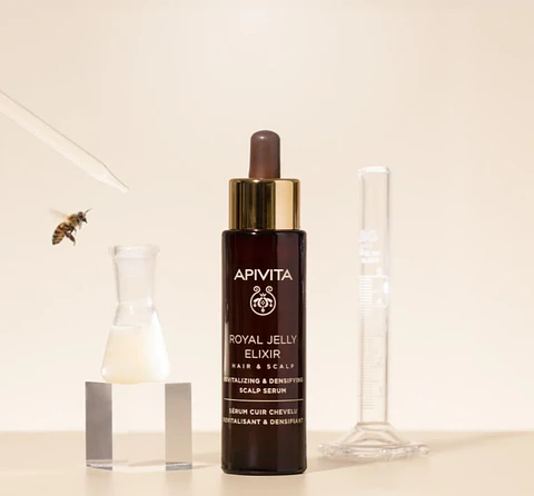 Serum Capilar Revitalizante Apivita – Densidad y Fuerza con Jalea Real y Activos Biotecnológicos 50 ml