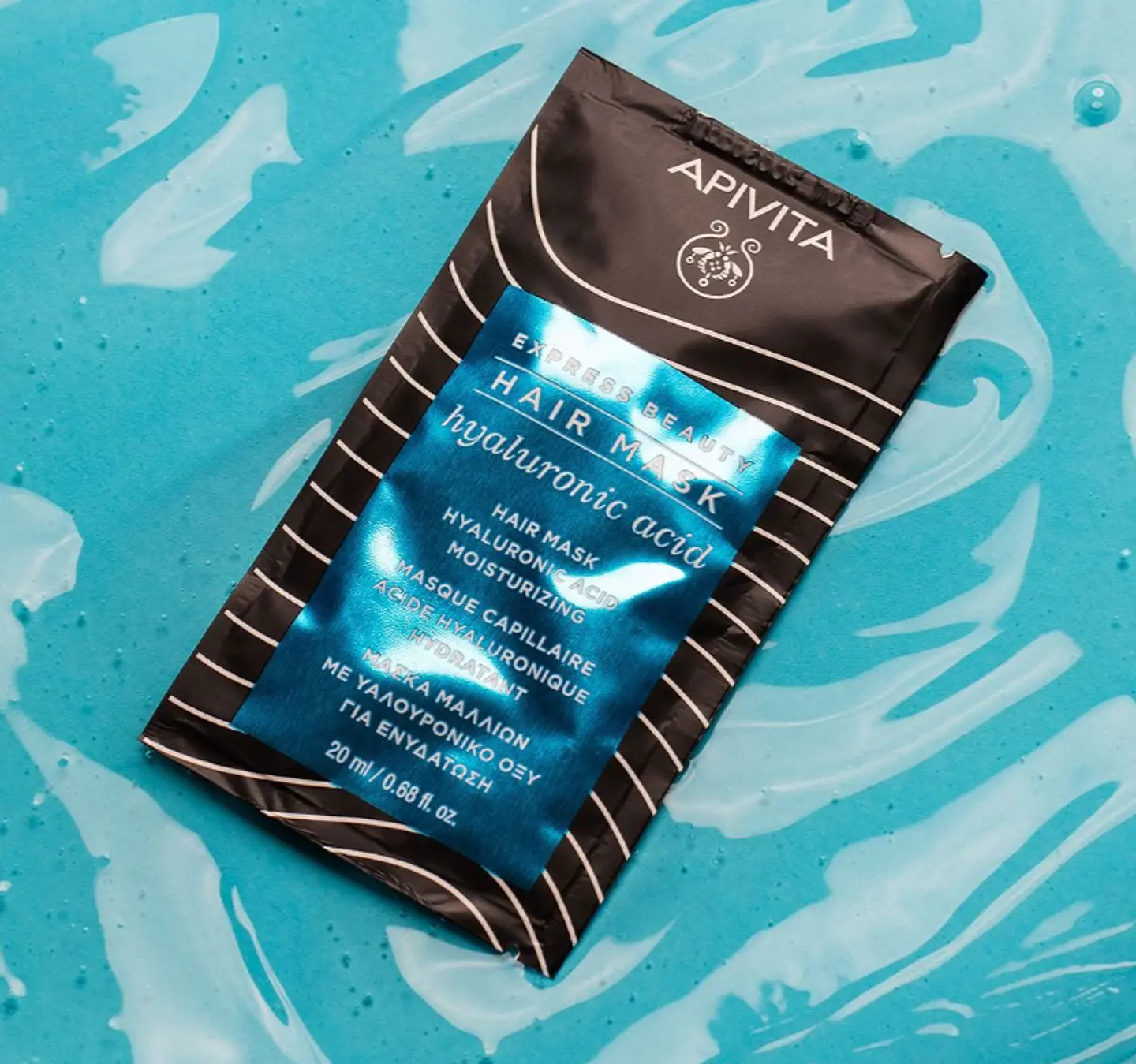 Mascarilla Capilar Hidratante Apivita – Hidratación Profunda con Ácido Hialurónico y Aloe 200 ml 1