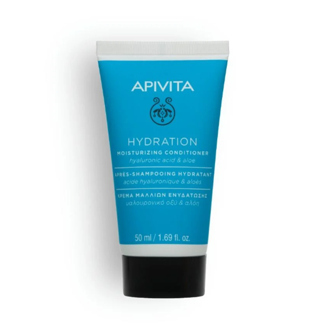 Acondicionador Hidratante Apivita Travel Size 50 ml – Hidratación con Ácido Hialurónico y Aloe 1