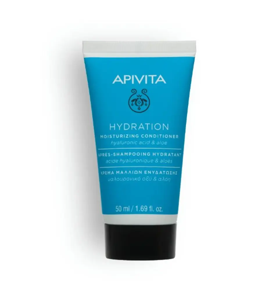 Acondicionador Hidratante Apivita Travel Size 50 ml – Hidratación con Ácido Hialurónico y Aloe 1