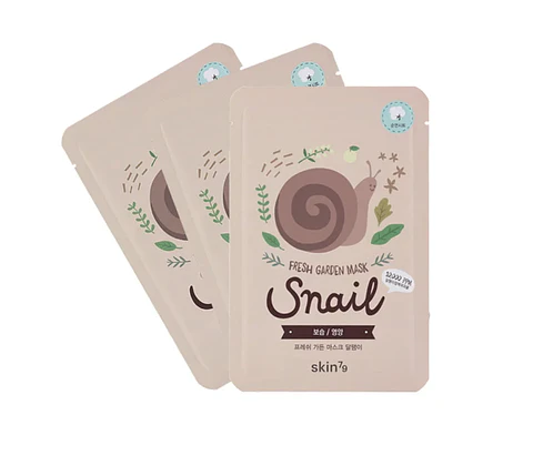 Fresh Garden Mask Snail Moisture & Nutrition – Mascarilla Facial Reparadora con Mucina de Caracol | Skin79