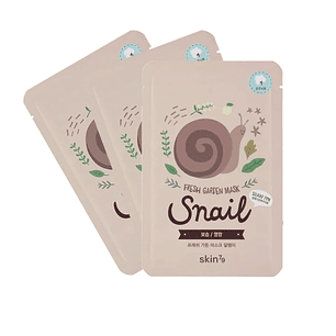Fresh Garden Mask Snail Moisture & Nutrition – Mascarilla Facial Reparadora con Mucina de Caracol | Skin79
