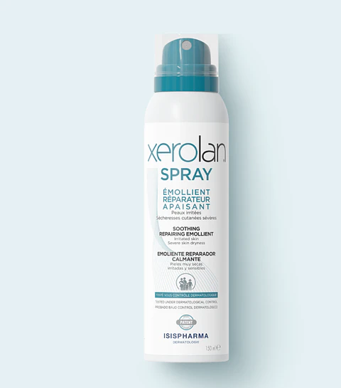 Xerolan Isispharma – Spray Emoliente Reparador Calmante para Piel Seca e Irritada