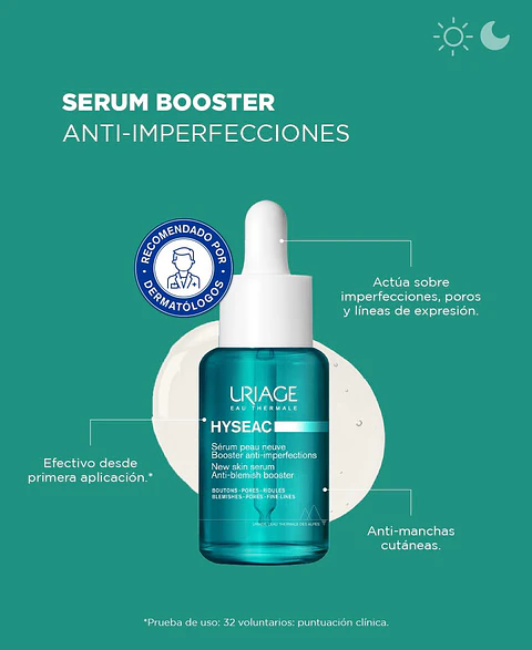 Hyseac Serum Booster 30 ml ¿Brillo y granitos que no te dan tregua?