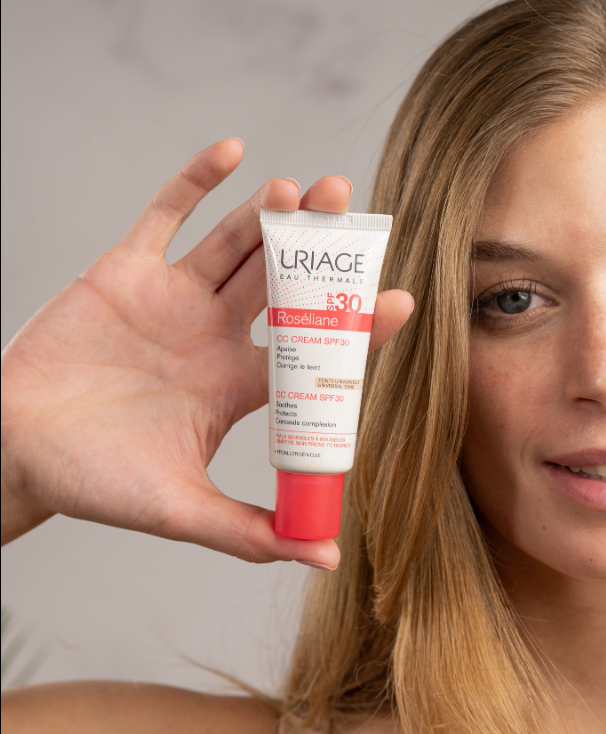 Roséliane CC Cream SPF30 Uriage – Tratamiento Antirojeces con Color y Protección Solar