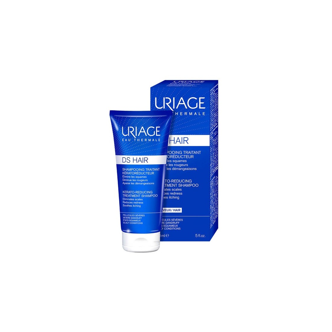 DS Hair Uriage Shampoo Quetoregulador ¿Tu cuero cabelludo está irritado, con caspa seca o grasa, picazón o enrojecimiento?