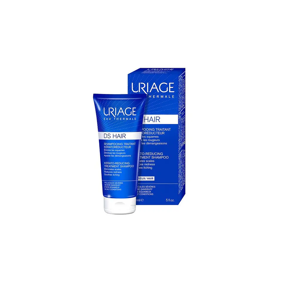 DS Hair Uriage Shampoo Quetoregulador ¿Tu cuero cabelludo está irritado, con caspa seca o grasa, picazón o enrojecimiento? 1