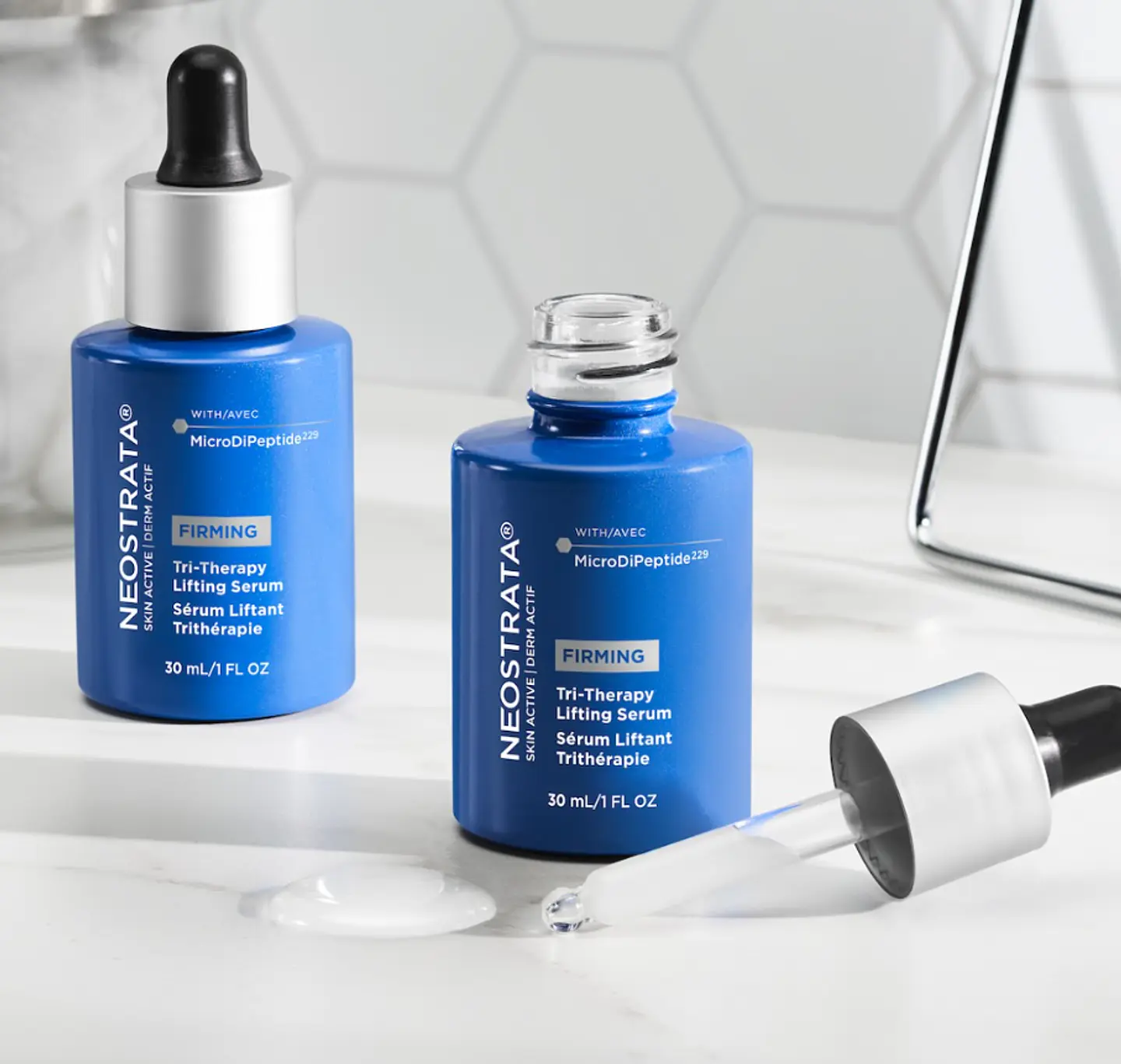 Skin Active Tri-Therapy Lifting Serum MDP ¿Notas que tu piel ha perdido firmeza, luminosidad y suavidad? 1