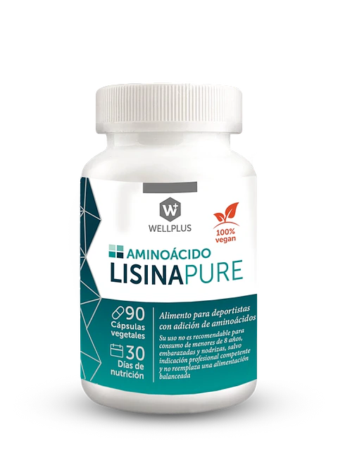 Lisina Pure Wellplus – Aminoácido Esencial para Piel, Colágeno y Bienestar General (90 cápsulas)